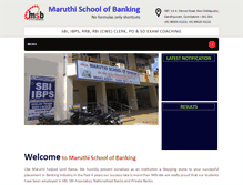 Tablet Screenshot of maruthischoolofbanking.com